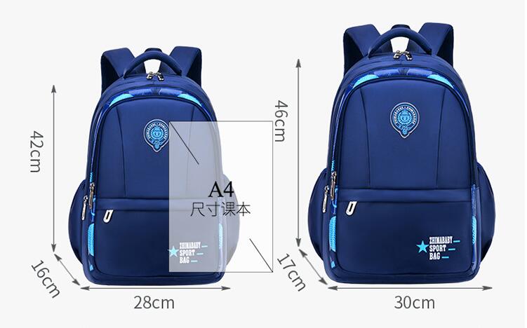 Taille du sac &agrave; dos sac &agrave; dos pour enfants &agrave; grande capacit&eacute; pour les gar&ccedil;ons