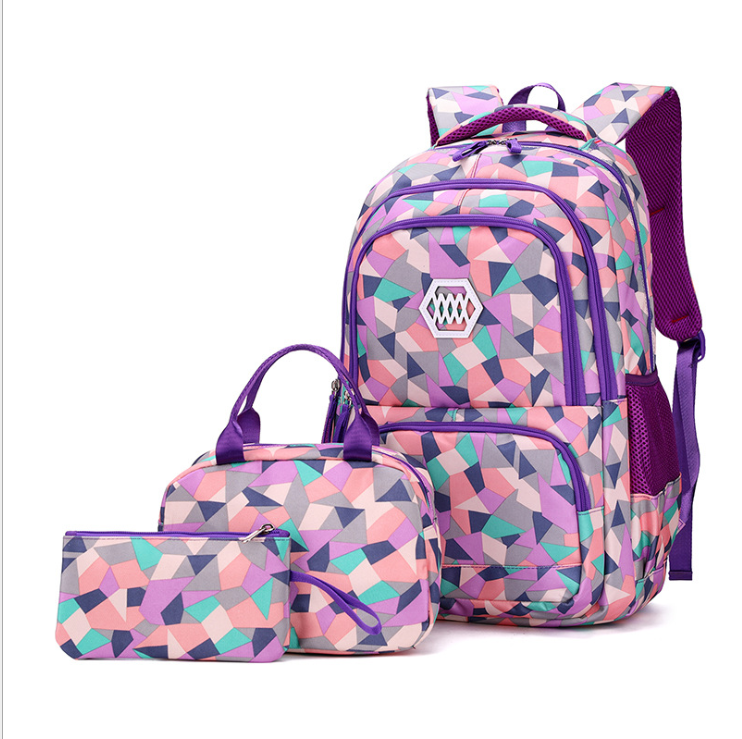 Ensemble de sac à dos scolaire 3 en 1 élégant pour adolescentes pour collégiennes