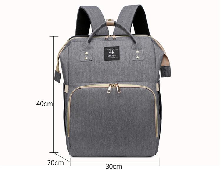 Taille de sac &agrave; dos de sac de couches