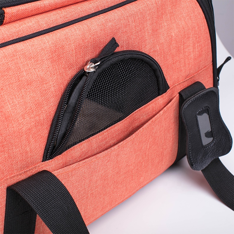 Sac porteur de voyages respirants pour animaux de compagnie avec fen&ecirc;tre de maille pour chien