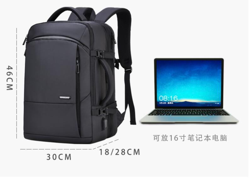 Taille de sac d'ordinateur portable &agrave; sac &agrave; dos multifonction