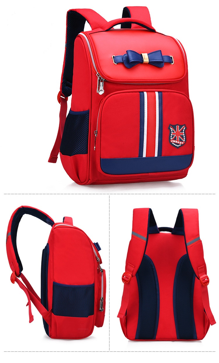 Couleur rouge du sac de livre de filles de mode