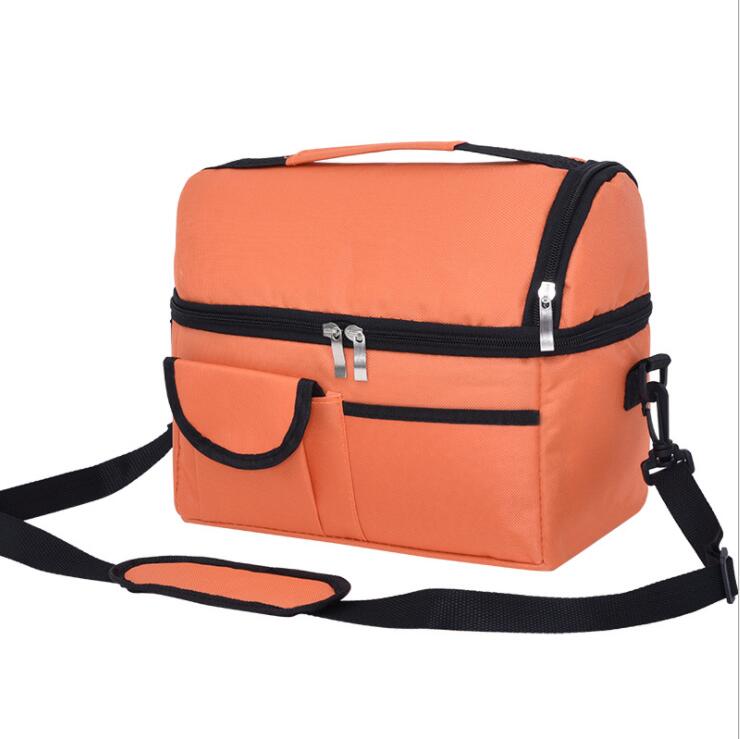Sac d&eacute;jeuner thermique orange