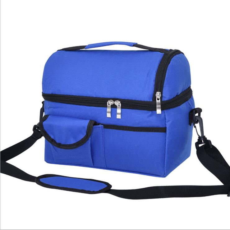 Sac d&eacute;jeuner thermique bleu de mode
