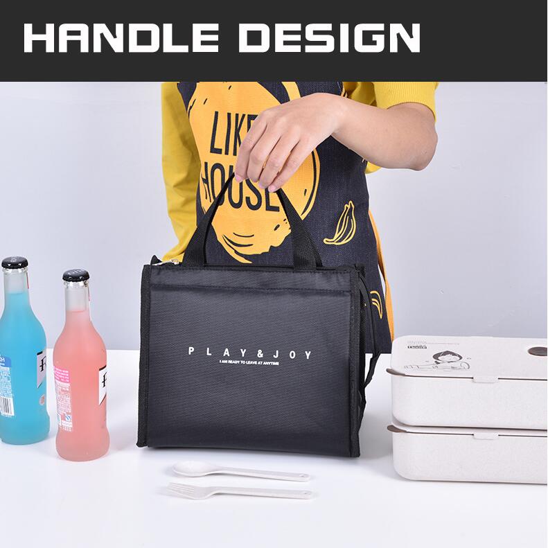 Sac &agrave; lunch isol&eacute; design de la poign&eacute;e