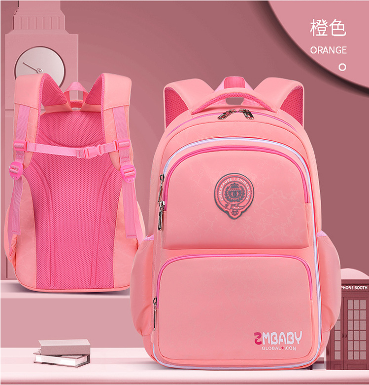 L&eacute;g&egrave;re orange de sacs &agrave; dos d'&eacute;cole multifonctionnelles pour enfants pour l'&eacute;cole primaire