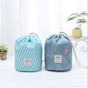 Trousse de toilette de voyage à cordon cylindrique pour femme