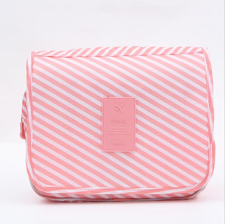 Organisateur de sac cosmétique de toilette de voyage de mode avec crochet de suspension pour les femmes