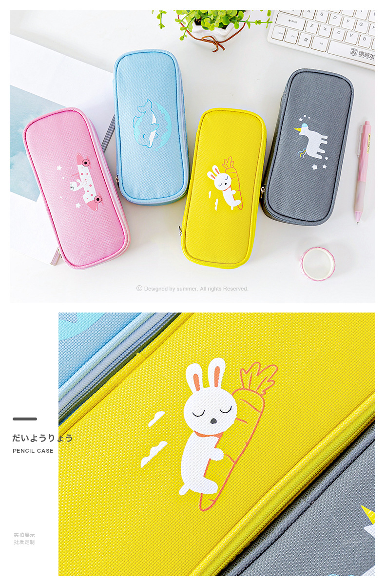 &Eacute;tui de crayon de papeterie d'&eacute;tudiant personnalis&eacute; pour gar&ccedil;ons et filles