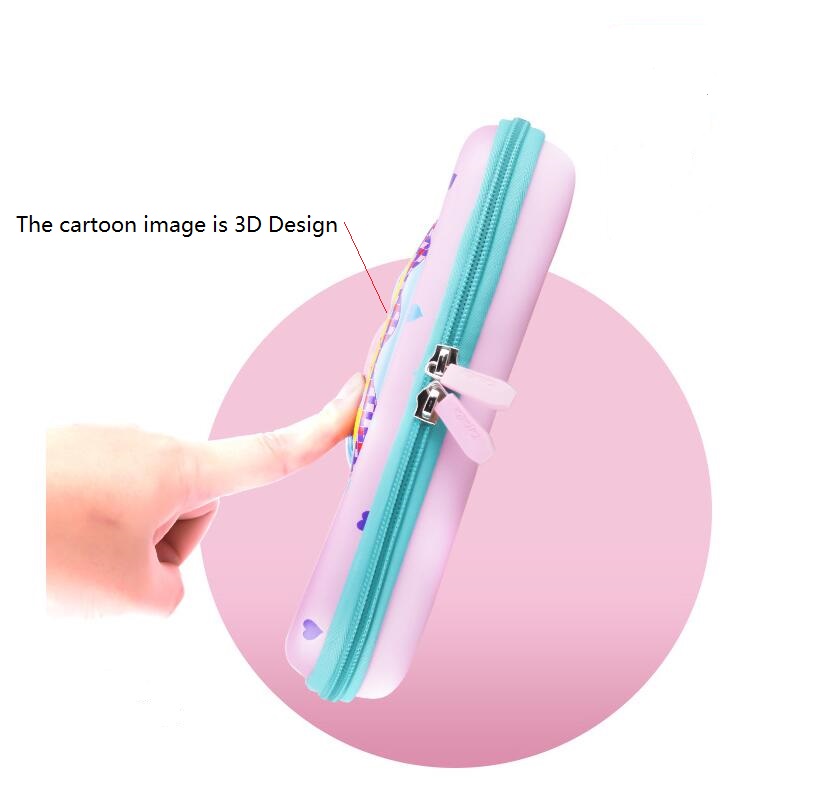 Bo&icirc;te de stylo de dessin anim&eacute; Eva 3D pour les filles