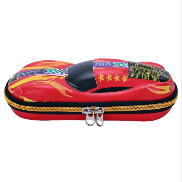 Car Design EVA Boîte à crayons de dessin animé 3D pour élève