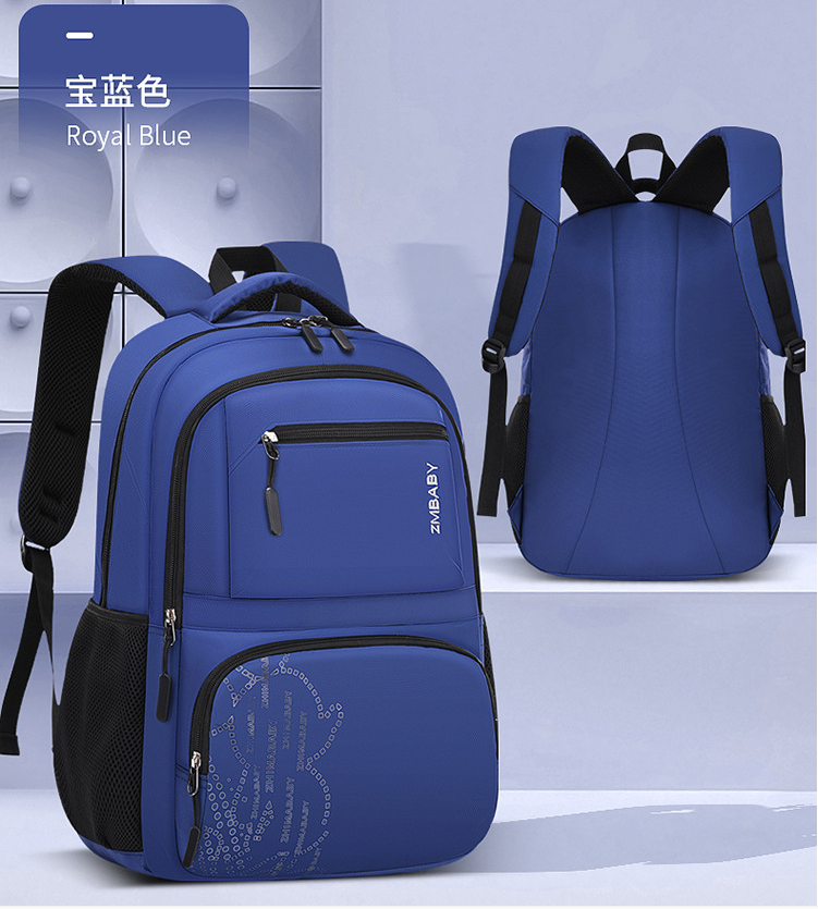 Sac &agrave; dos d'&eacute;tudiant bleu &eacute;tanche bleu