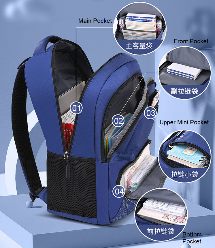 Structure de l'&eacute;diteur &eacute;tanche Sac &agrave; dos Scolaire