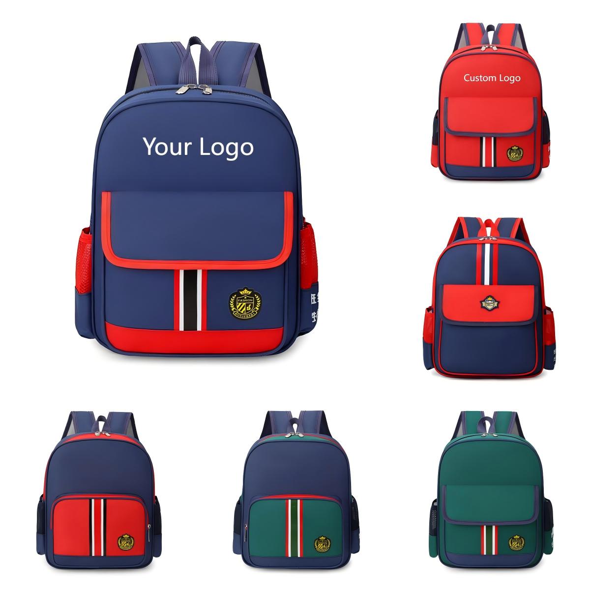 Personnalisez le sac à dos du sac de livres scolaires avec votre logo pour un cadeau de promotion