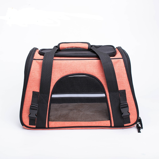 Sac de transport pour animaux de compagnie Portable à côtés souples approuvé par la compagnie aérienne sac à bandoulière sac de transport pour chien chat