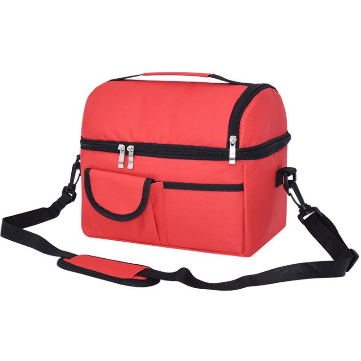 Sac d&eacute;jeuner thermique rouge