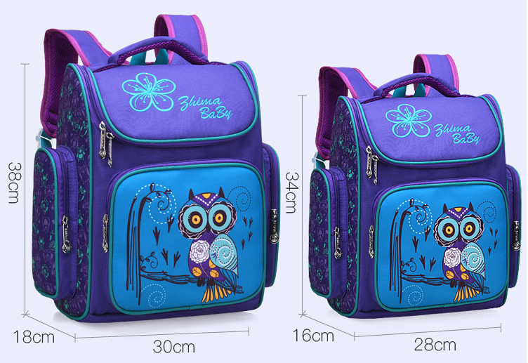 Taille du sac de livres scolaires de haute qualit&eacute; pour Kidergarden Kids