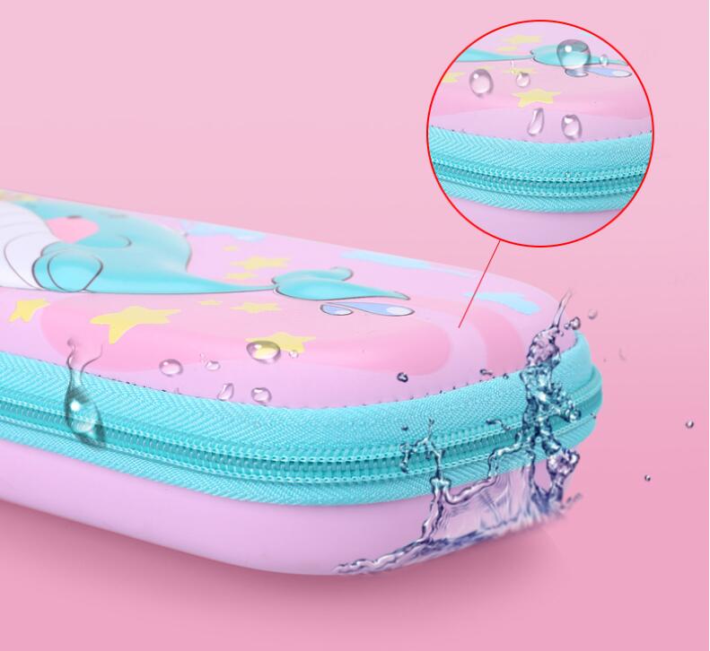 &Eacute;tui de crayon de dessin anim&eacute; imperm&eacute;able Eva 3D