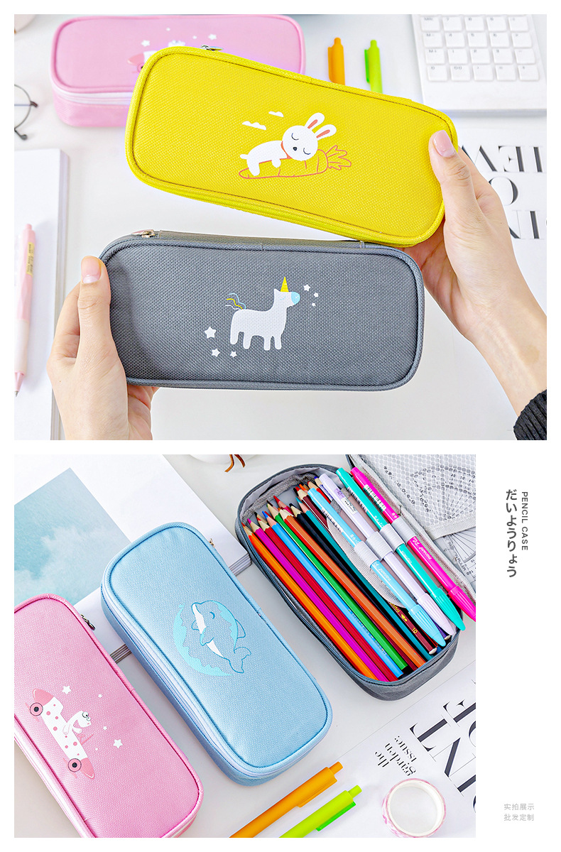 &Eacute;tui de crayon de papeterie d'&eacute;tudiant personnalis&eacute;