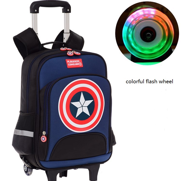 Sac &eacute;cole roulant pour les enfants gar&ccedil;ons