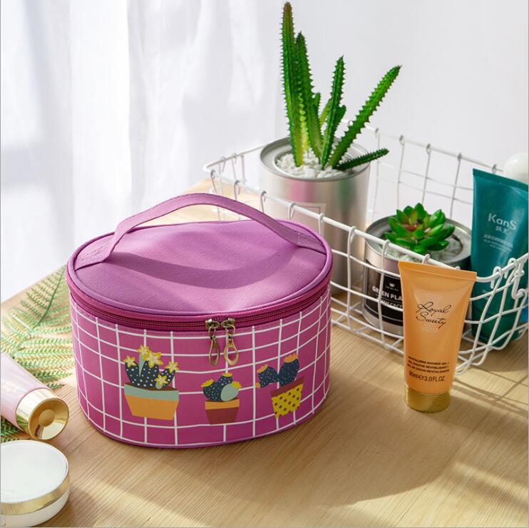 Sac de maquillage violet PU