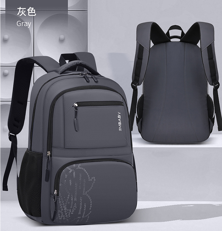 Sac &agrave; dos &Eacute;tudiant gris &eacute;tanche Scolaire