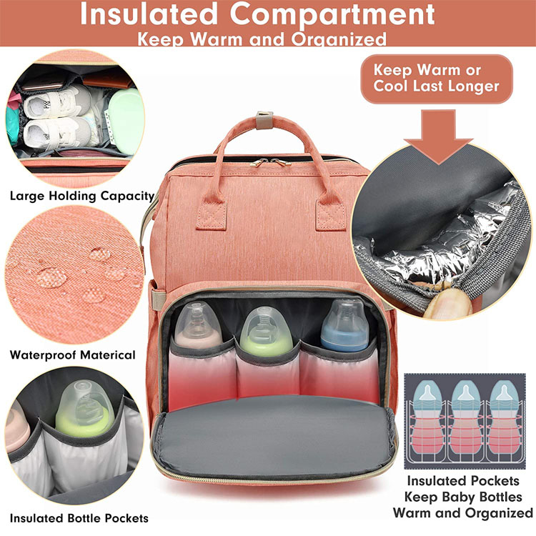 Sac &agrave; dos pour b&eacute;b&eacute; avec poche isol&eacute;e