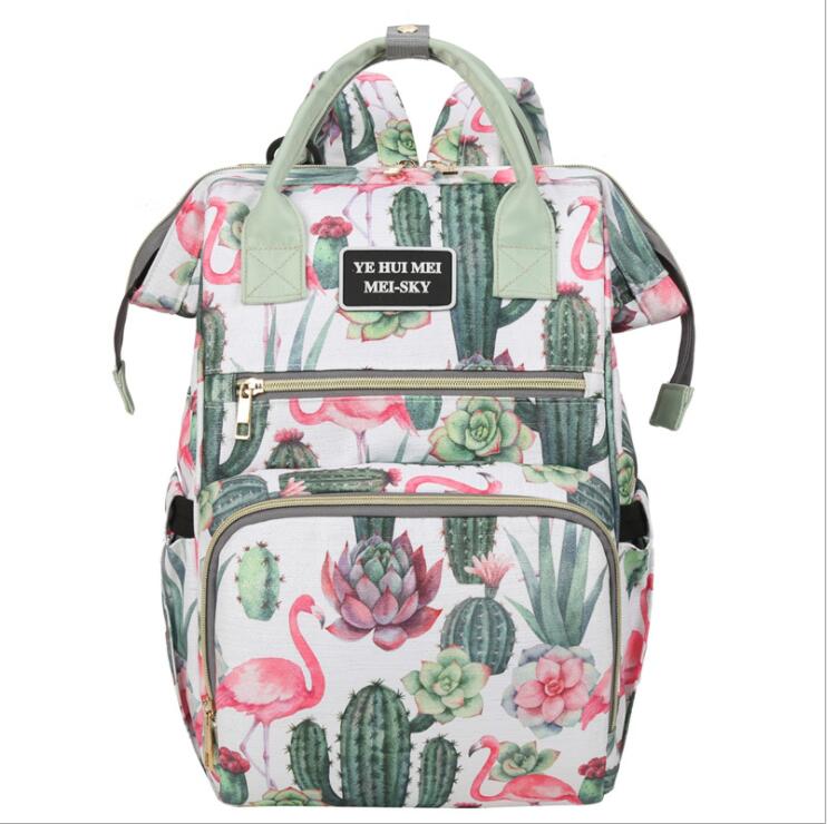 Sac à dos de sac à langer multifonctionnel imperméable à la mode pour bébé