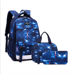 3 en 1 ensemble de sac à dos élégant pour enfants pour le collège