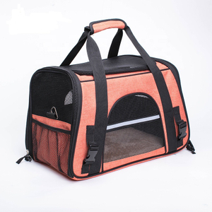 Sac de transport pour animaux de compagnie Portable à côtés souples approuvé par la compagnie aérienne sac à bandoulière sac de transport pour chien chat
