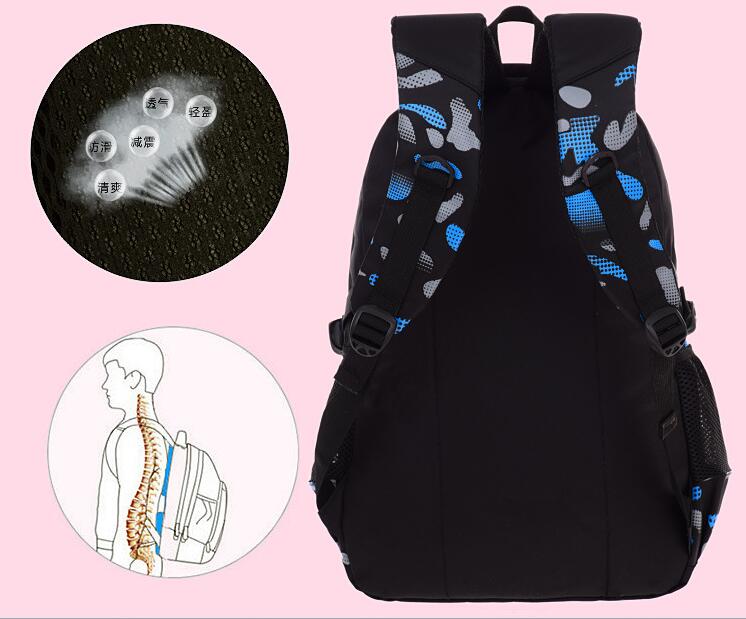 backside adolescents schoolbag