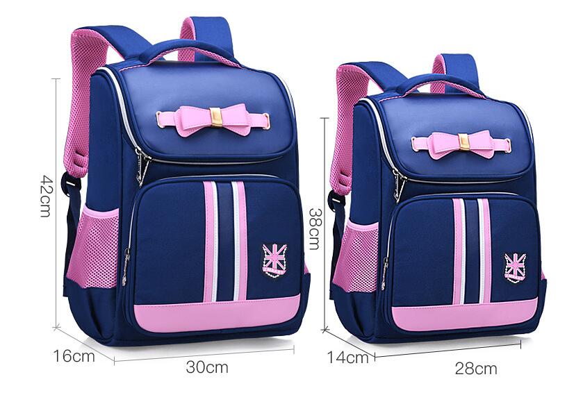 Taille du sac de livre de filles de mode