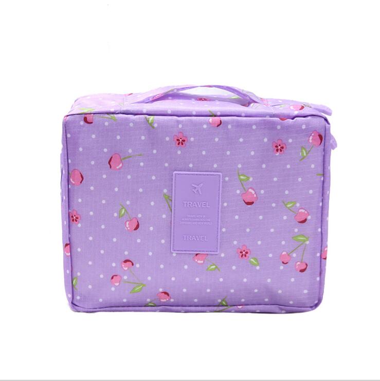Organisateur de sac de rangement cosmétique de voyage portable pour filles
