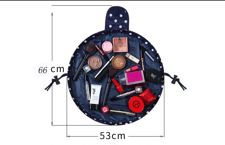 Taille du sac cosm&eacute;tique de cordon