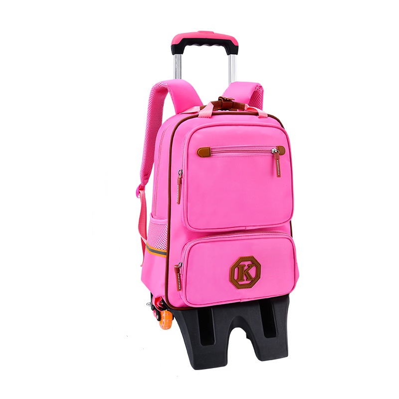 Personnalisez le sac à dos scolaire roulant pour enfants pour l'école primaire