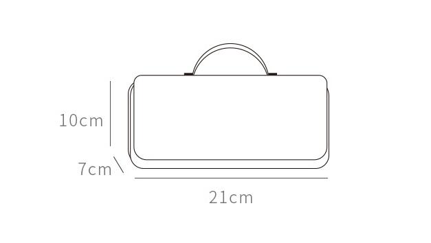 Taille du sac crayon