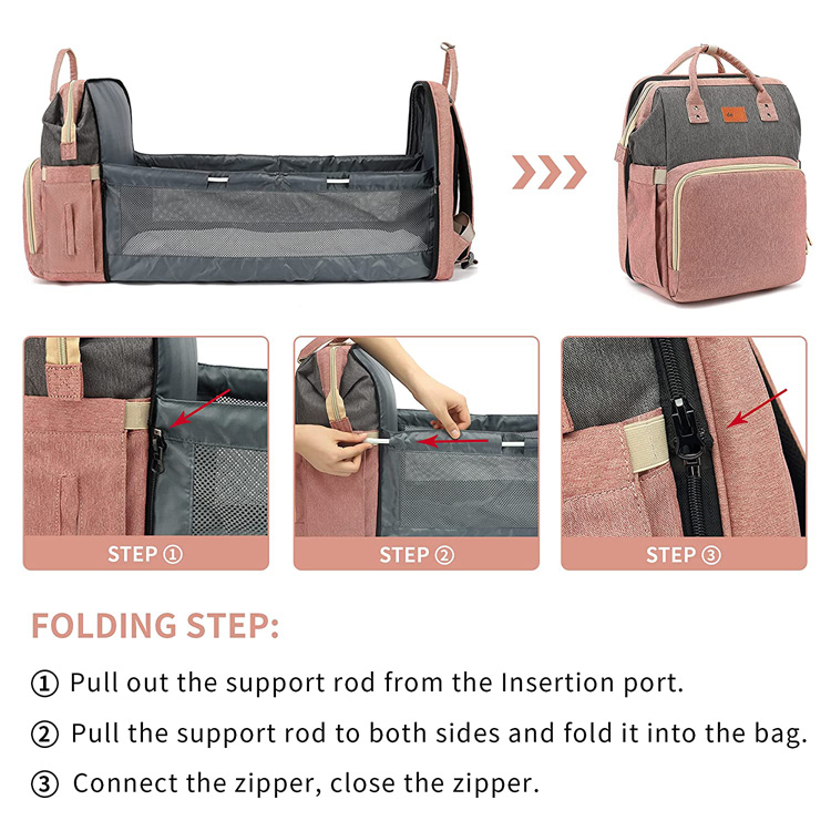 sac &agrave; dos pour b&eacute;b&eacute; orange avec poche lat&eacute;rale