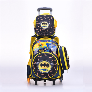 Ensemble de sac d'école Trolley 3 en 1 Ensemble de sac à dos Trolley 3D pour enfants