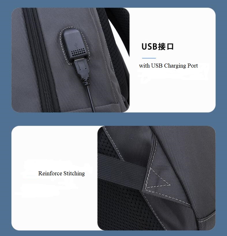 D&eacute;tails de Sac &agrave; dos pour ordinateur portable antibrift