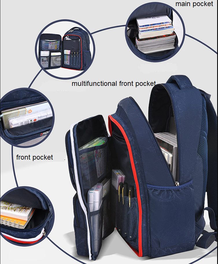 Structure de sac &agrave; dos de sac d'&eacute;cole pour enfants multifonctions pour l'&eacute;cole primaire