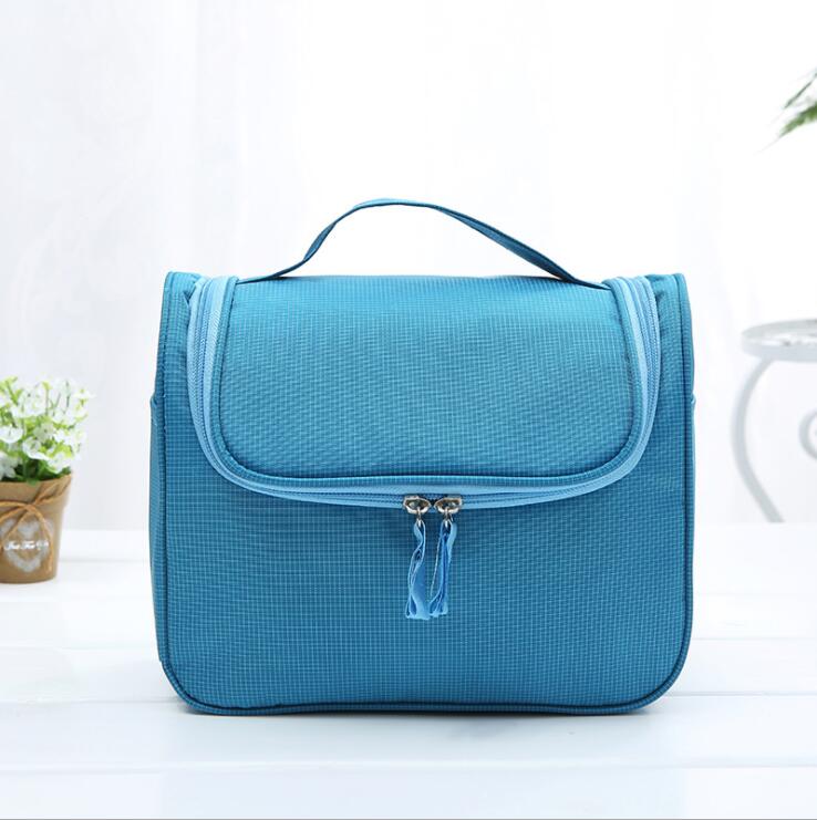 Organisateur de sac de maquillage de voyage imperméable pour femmes avec crochet de suspension