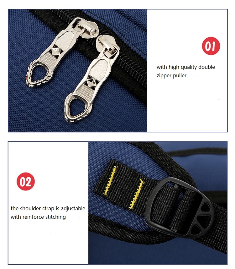 D&eacute;tails sur le logo personnalis&eacute; sac d'&eacute;cole pour enfants