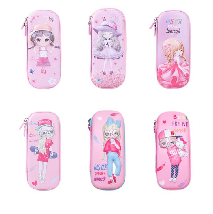 Bo&icirc;te &agrave; stylo de dessin anim&eacute; Eva 3D pour les filles