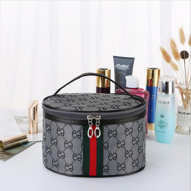 Trousse de toilette portable en PU pour femme