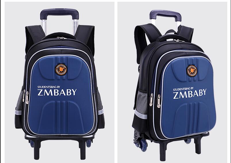 Mod&egrave;le d'affichage du sac de l'&eacute;cole &agrave; roue &eacute;tudiant