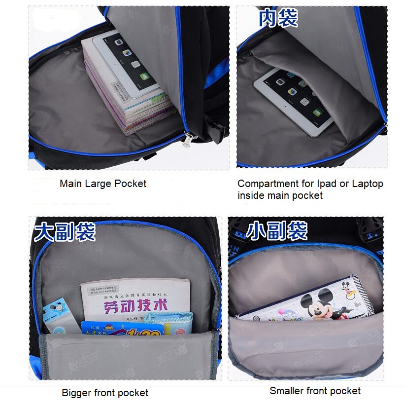 Pochette int&eacute;rieure de sac &agrave; dos ext&eacute;rieur en plein air pour le coll&egrave;ge