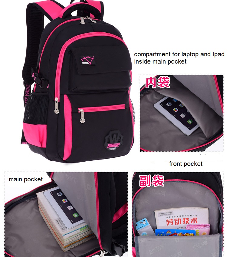 Doubl&eacute;e de sac &agrave; dos d'&eacute;cole adolescent pour lyc&eacute;e