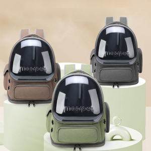 Carrier de chat respirant grand espace sac à dos pour animaux de compagnie pour minou petit chien transparent et repliable pour animaux de compagnie pour la randonnée de voyage