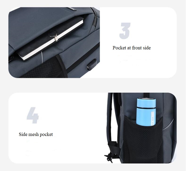 Poche de sac &agrave; dos d'ordinateur multifonctionnel