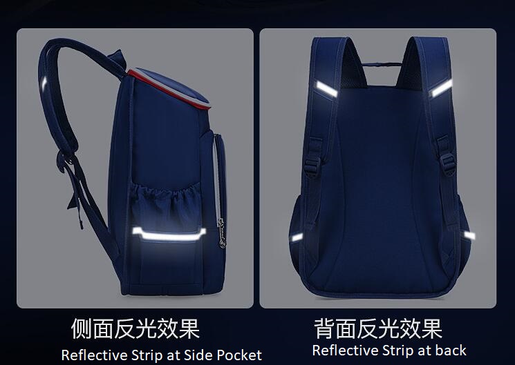 Bande r&eacute;fl&eacute;chissante de sac de school d'&eacute;l&egrave;ve sac de livre pour enfants pour l'&eacute;cole primaire